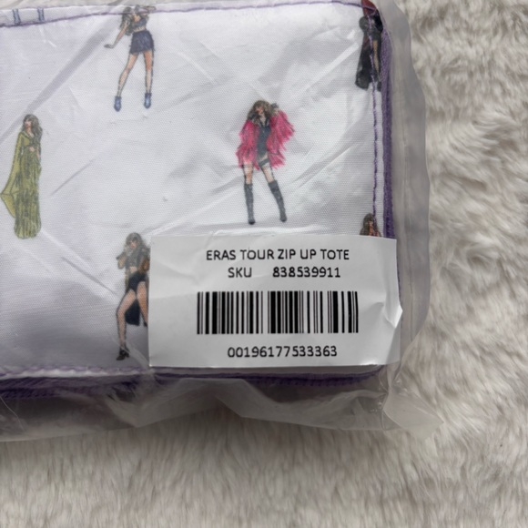 Taylor Swift The Eras Tour Zip Up Tote Bag Foldable Official Merch New - Picture 2 of 11